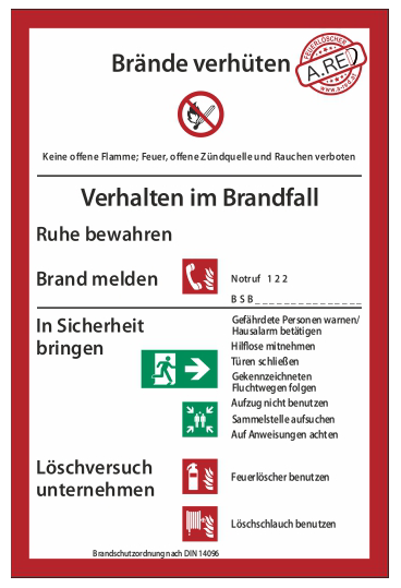 Hinweisschild Schild Standort Feuerlöscher Kennzeichnung F 21cm x 21cm 